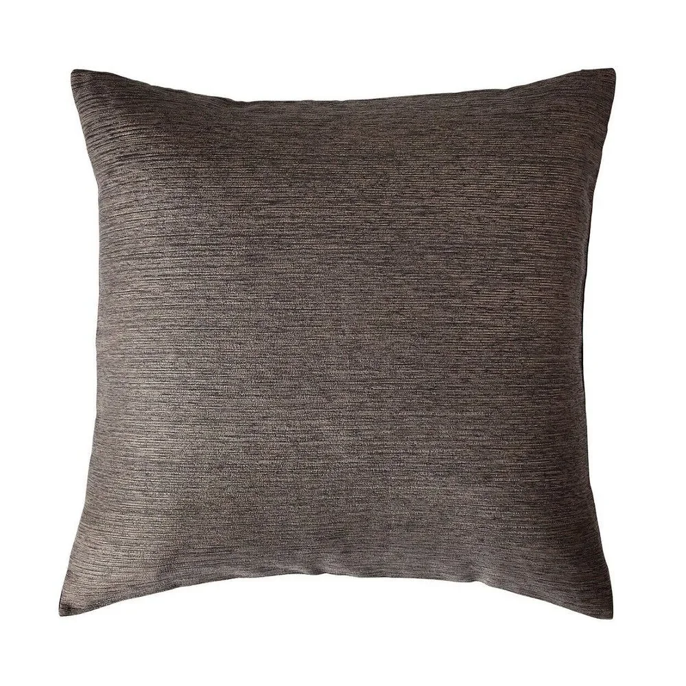 Donna Karan Radiance Quilt Jacquard Set/2 Euro Shams Charcoal Gold 26